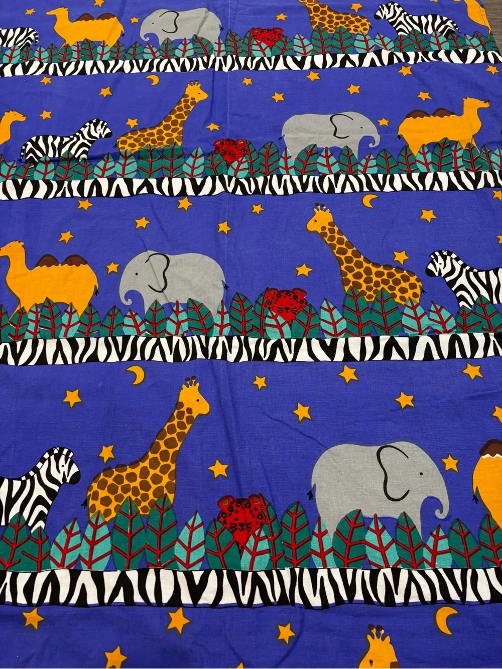 Pier1 Safari  Cotton Animal zebra camel giraffe shower curtain